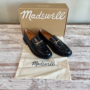 MADEWELL Vernon Bit Hardware Loafer in True Black Leather